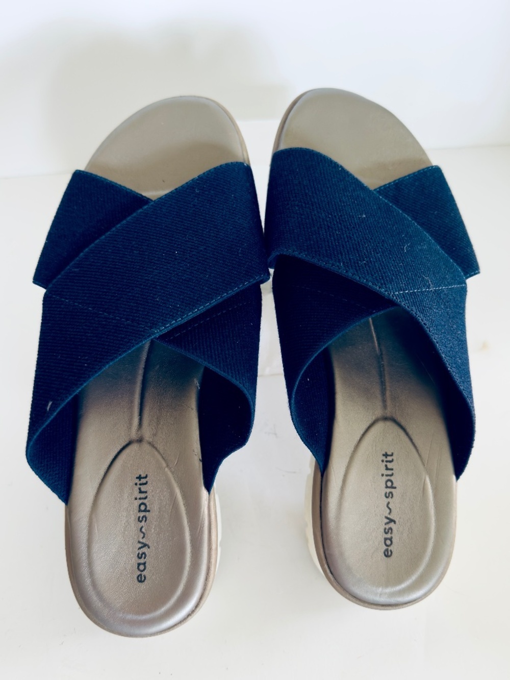 Easy Spirit Saffron 2‎ Slip On Sandals Denim Blue Size 7